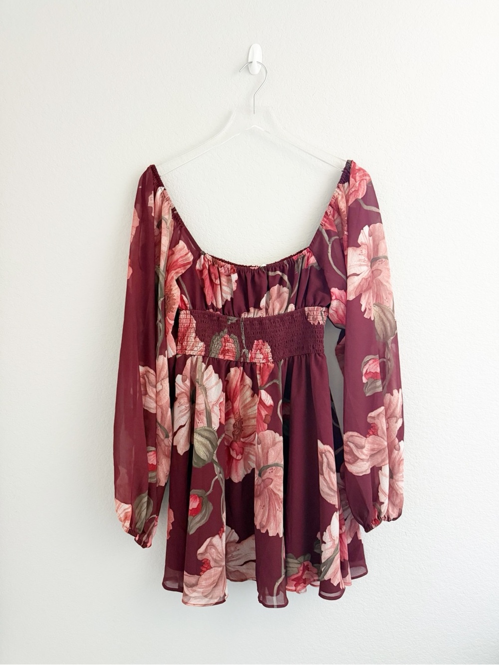 Free People Hutch Bertie Burgundy Floral Dress - Picture 3 of 8
